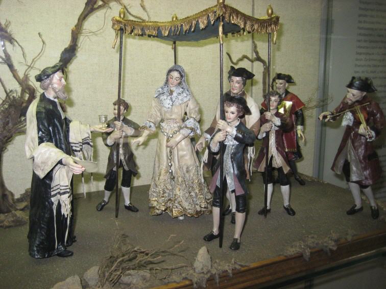 Diorama "Jüdische Hochzeit" im Jüdischen Museum